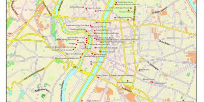 Lyon atracções turísticas mapa
