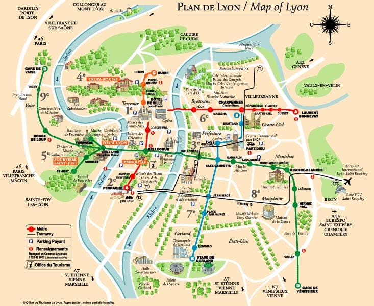 mapa do passeio mapa