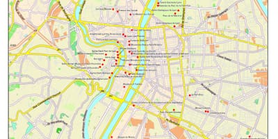 Lyon atracções turísticas mapa