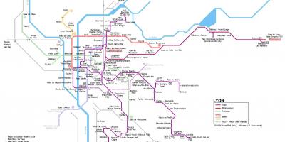 Mapa de rhône express Lyon